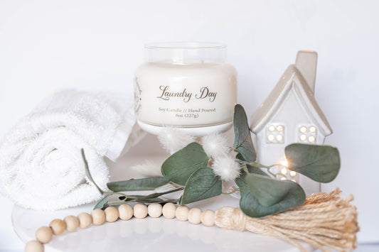 Laundry Day Scent Candle - 8oz Soy Candle