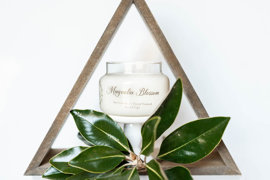 Magnolia Blossom Scent Candle - 8oz Soy Candle