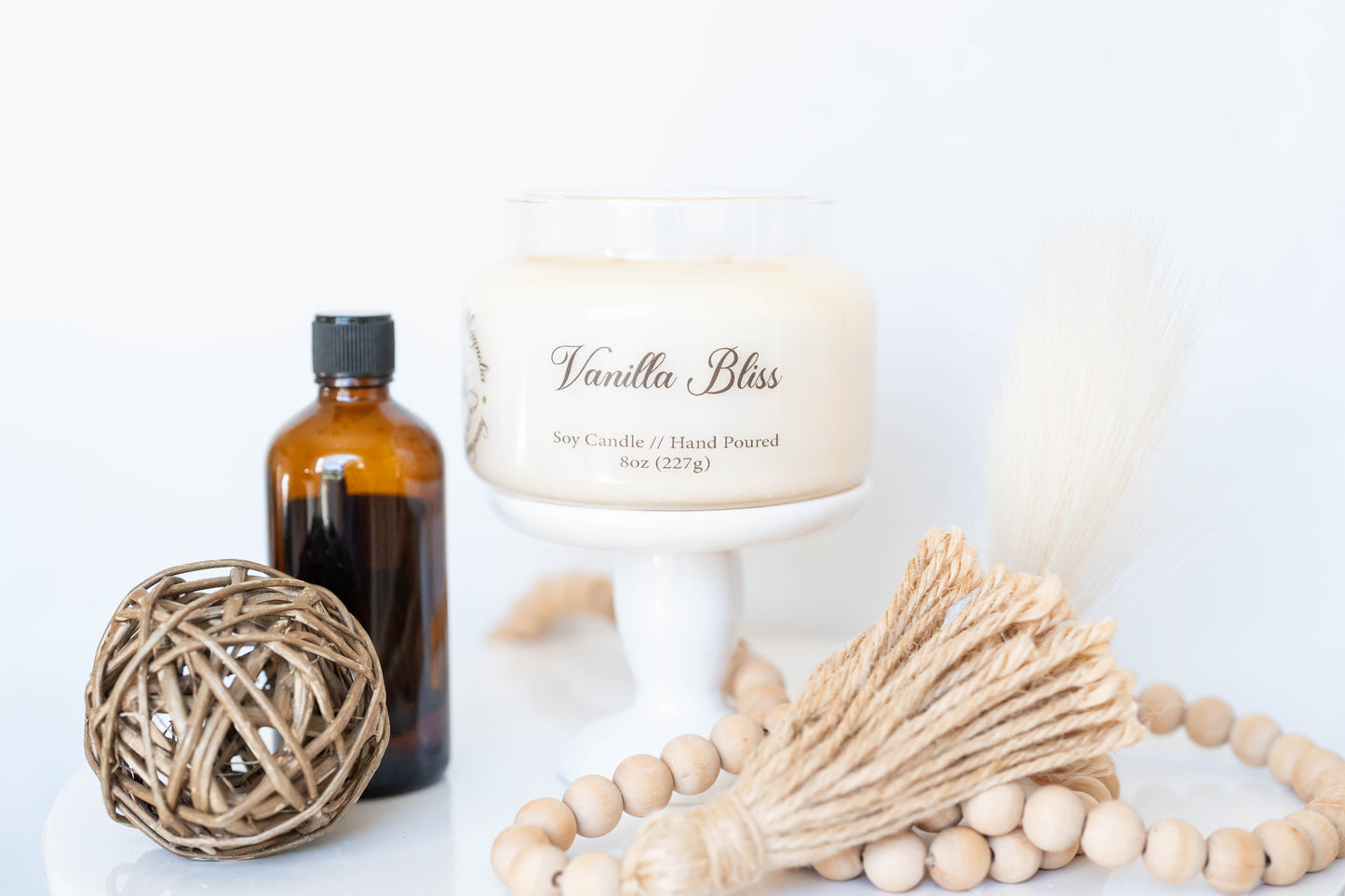 Vanilla Bliss Scent Candle - 8oz Soy Candle