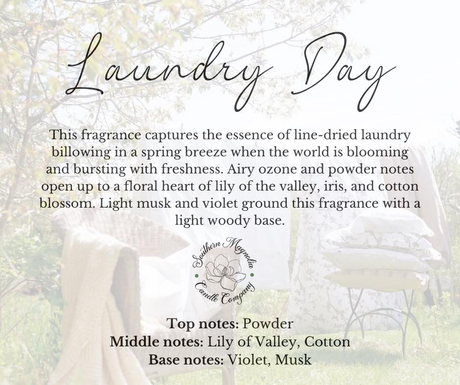 Laundry Day Scent Candle - 8oz Soy Candle