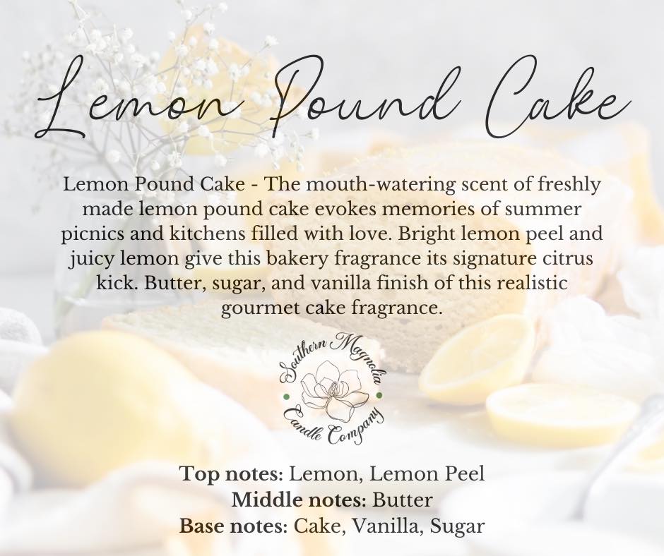 Lemon Pound Cake Scent Mini Wax Melt- 1oz Wax Melt