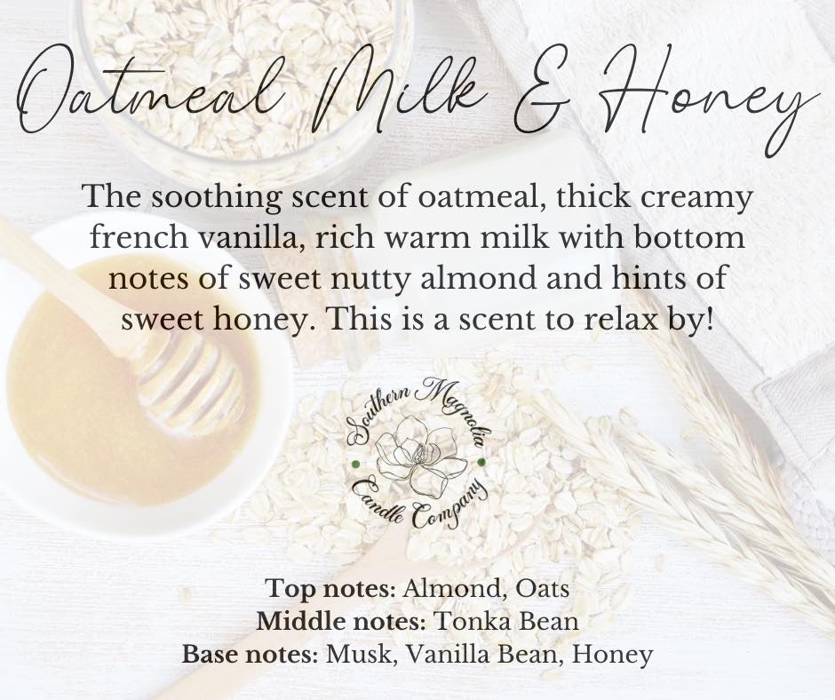 Oatmeal Milk & Honey Scent Candle - 8oz Soy Candle