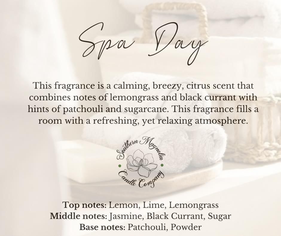 Spa Day Scent Candle - 8oz Soy Candle