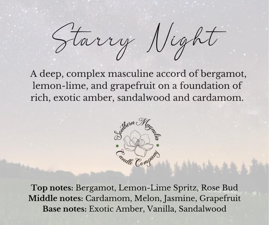 Starry Night Scent Candle - 8oz Soy Candle