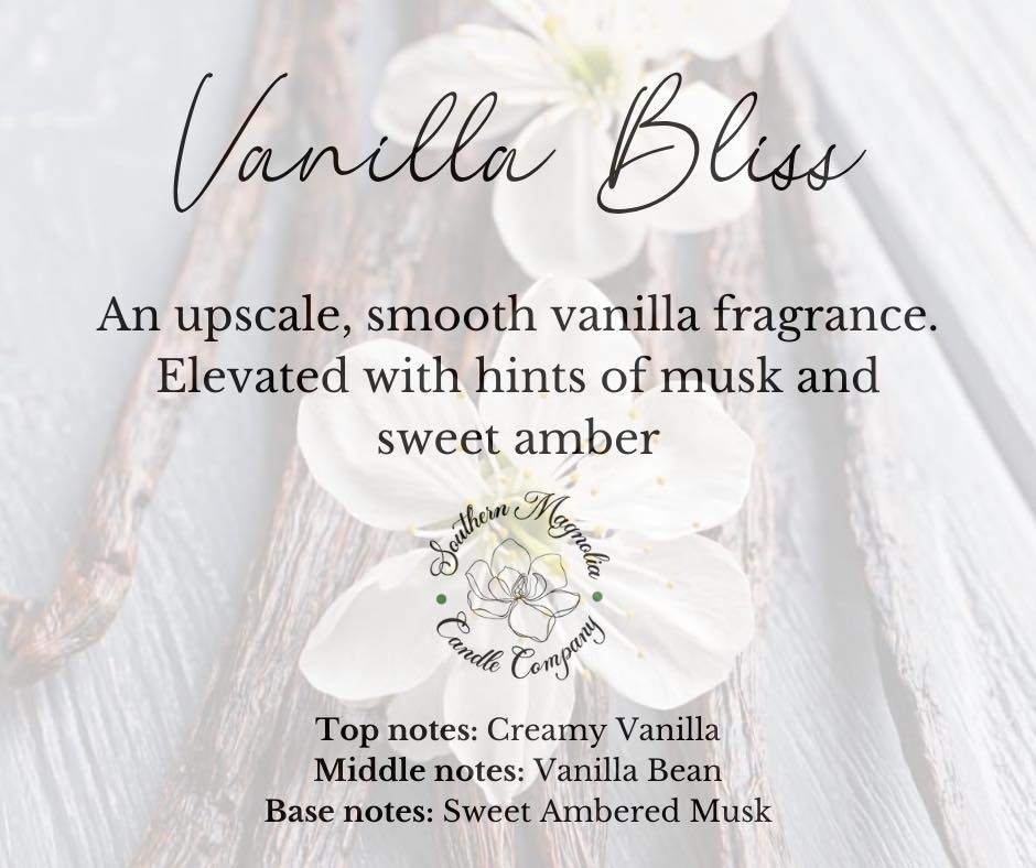 Vanilla Bliss Scent Candle - 8oz Soy Candle